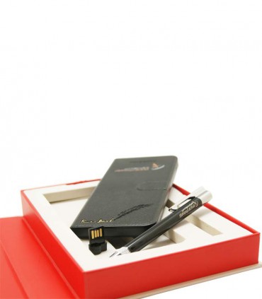 ست هدیه پاوربانک Akekio، خودکار فلش دار مدل S78