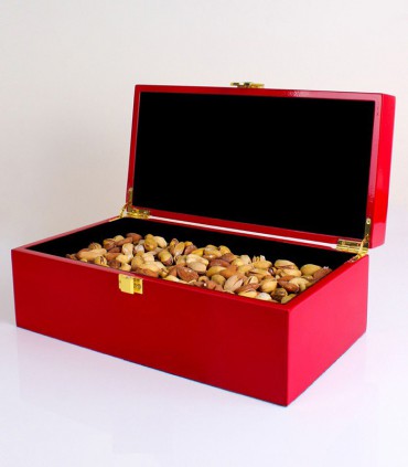 جعبه چوبی نفیس همراه با آجیل هدیه شب یلدا مدل KDYZ38